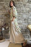 Riad Nights Longline Belted Duster Shirt Green